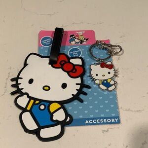 Hello Kitty Luggage Tag and Keychain Set